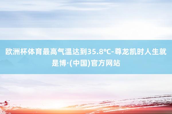 欧洲杯体育最高气温达到35.8℃-尊龙凯时人生就是博·(中国)官方网站