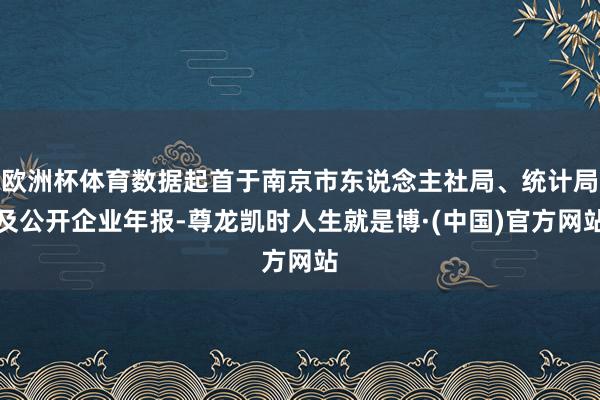 欧洲杯体育数据起首于南京市东说念主社局、统计局及公开企业年报-尊龙凯时人生就是博·(中国)官方网站