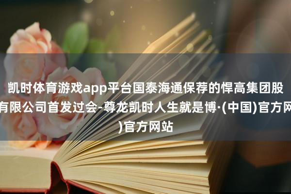 凯时体育游戏app平台国泰海通保荐的悍高集团股份有限公司首发过会-尊龙凯时人生就是博·(中国)官方网站